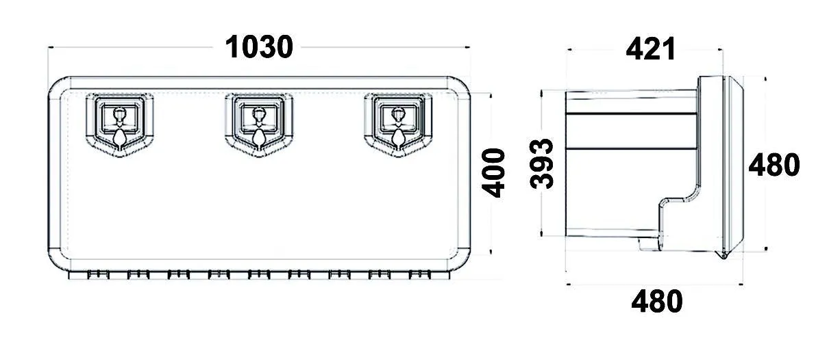 Plastic Tool Box - Triple Lock