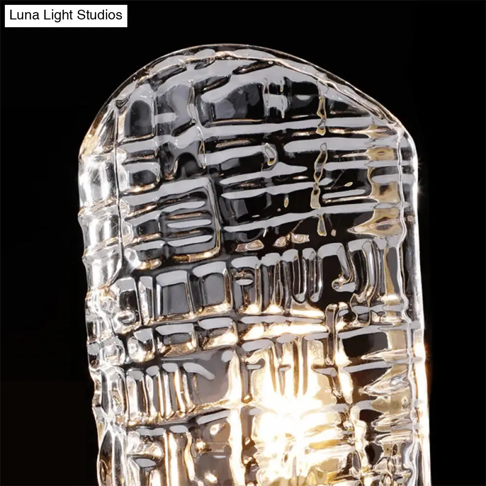 Prism Crystal Wall Sconce with 1/2 Lights - Brass Mount for Corridors