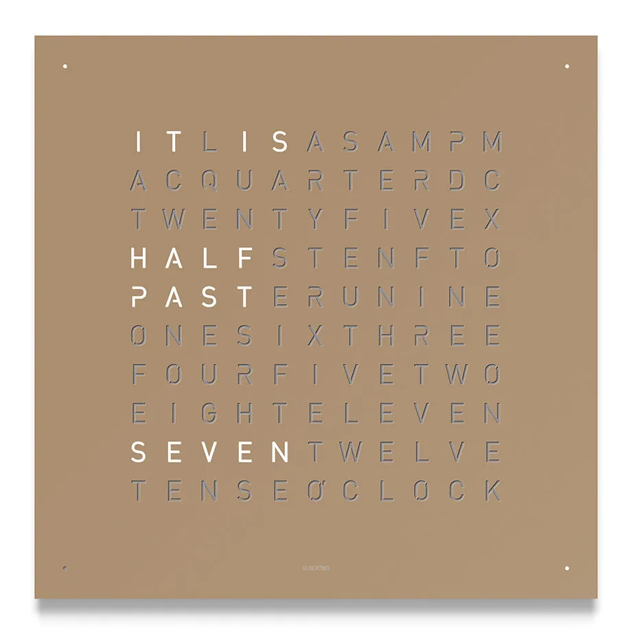QLOCKTWO Wall Clock | Powder Coated Steel