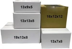 Rainy Day Foods Storage Box  - One Box for 4 #10 Cans White