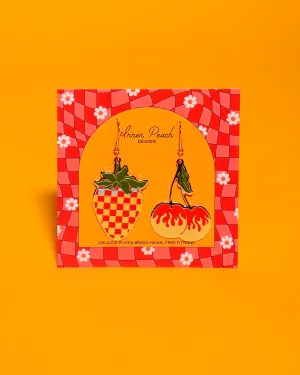 Red Hot Mismatch Earrings