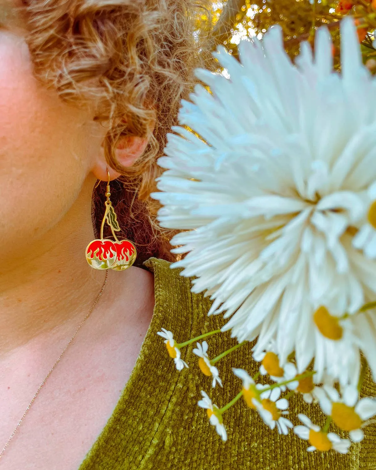 Red Hot Mismatch Earrings
