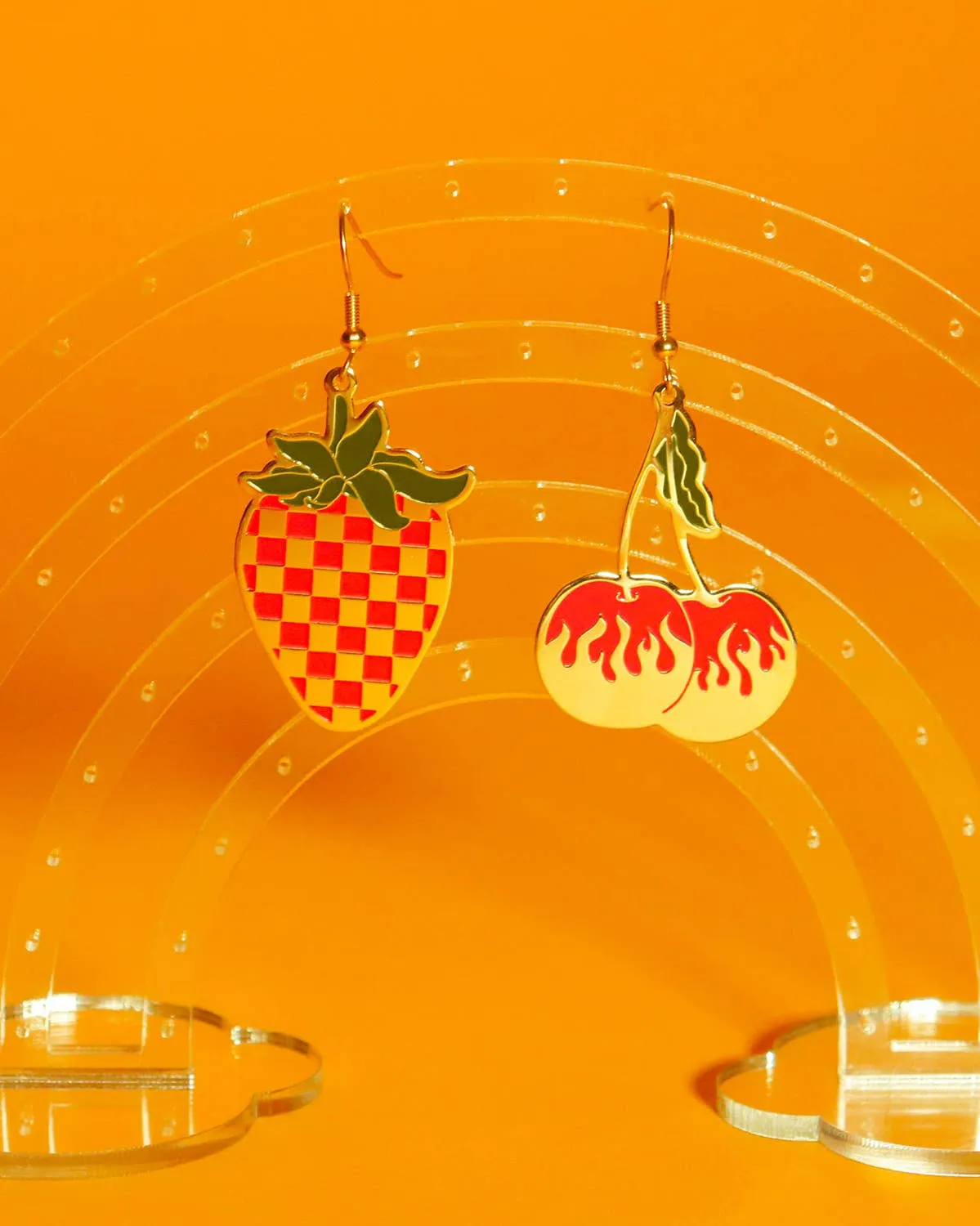 Red Hot Mismatch Earrings