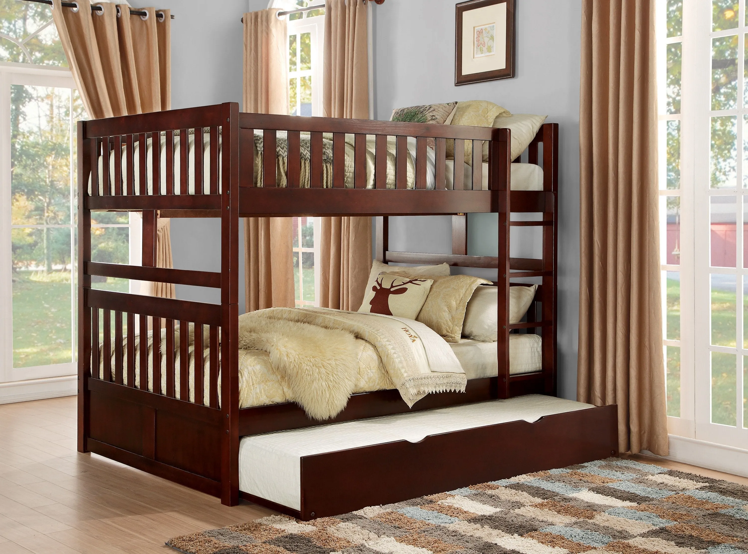 Rowe Cherry Full/Full Bunk Bed