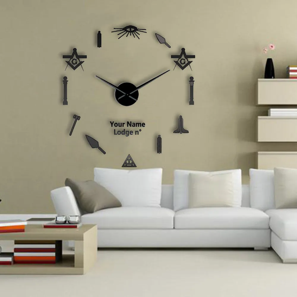 Royal Arch Chapter Clock - Frameless Design