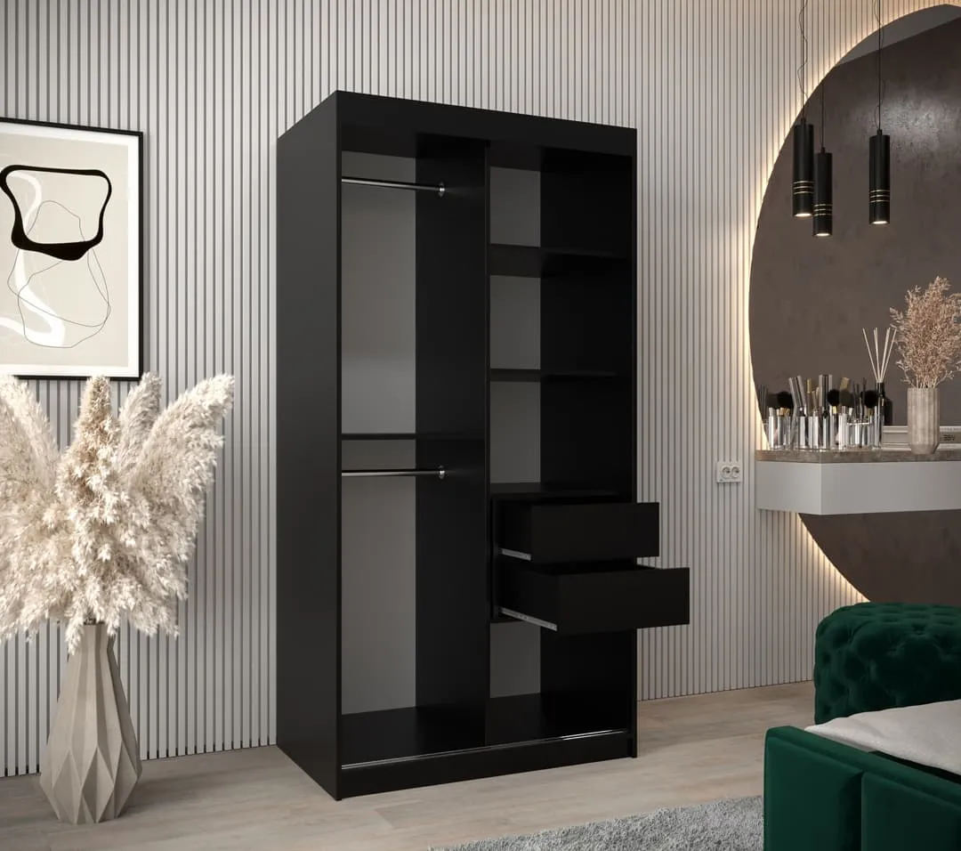 Seville Sliding Door Wardrobe 100cm