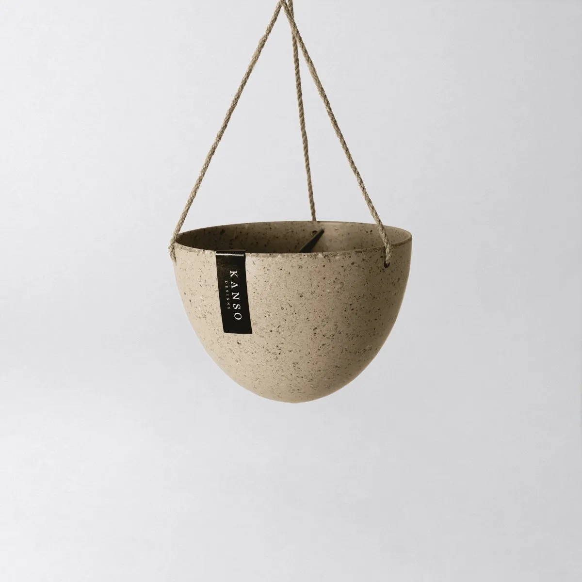 Signature Stone Hanging Planter Pot 8 Inch (Round Bottom)