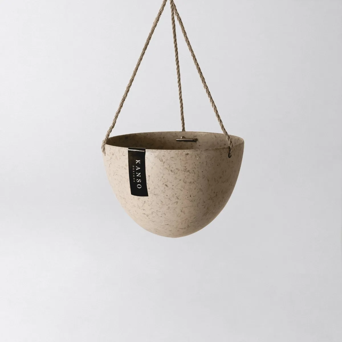 Signature Stone Hanging Planter Pot 8 Inch (Round Bottom)