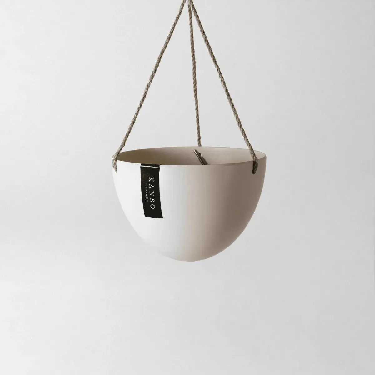 Signature Stone Hanging Planter Pot 8 Inch (Round Bottom)