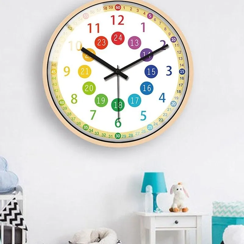 Silent Non-Ticking Kids Wall Clock