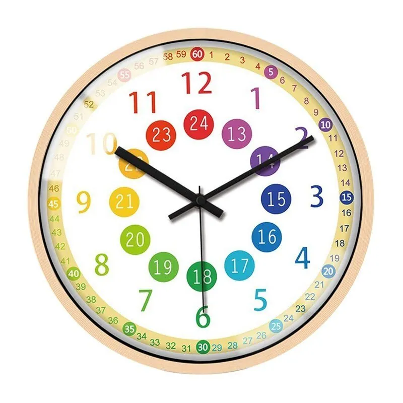 Silent Non-Ticking Kids Wall Clock