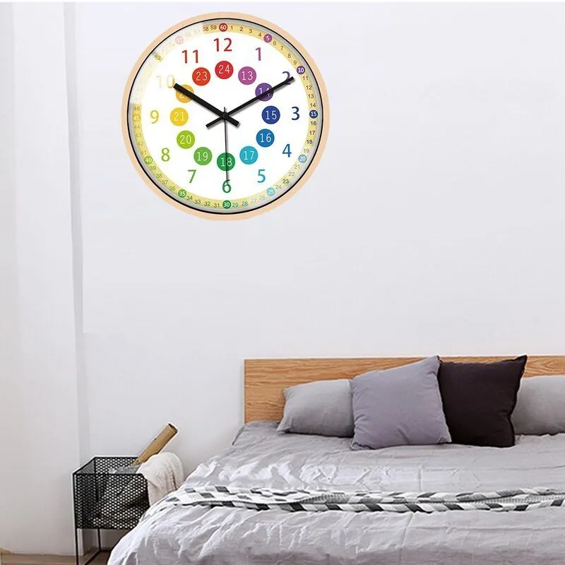 Silent Non-Ticking Kids Wall Clock