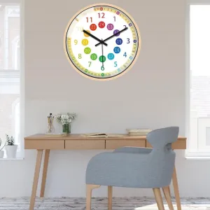 Silent Non-Ticking Kids Wall Clock