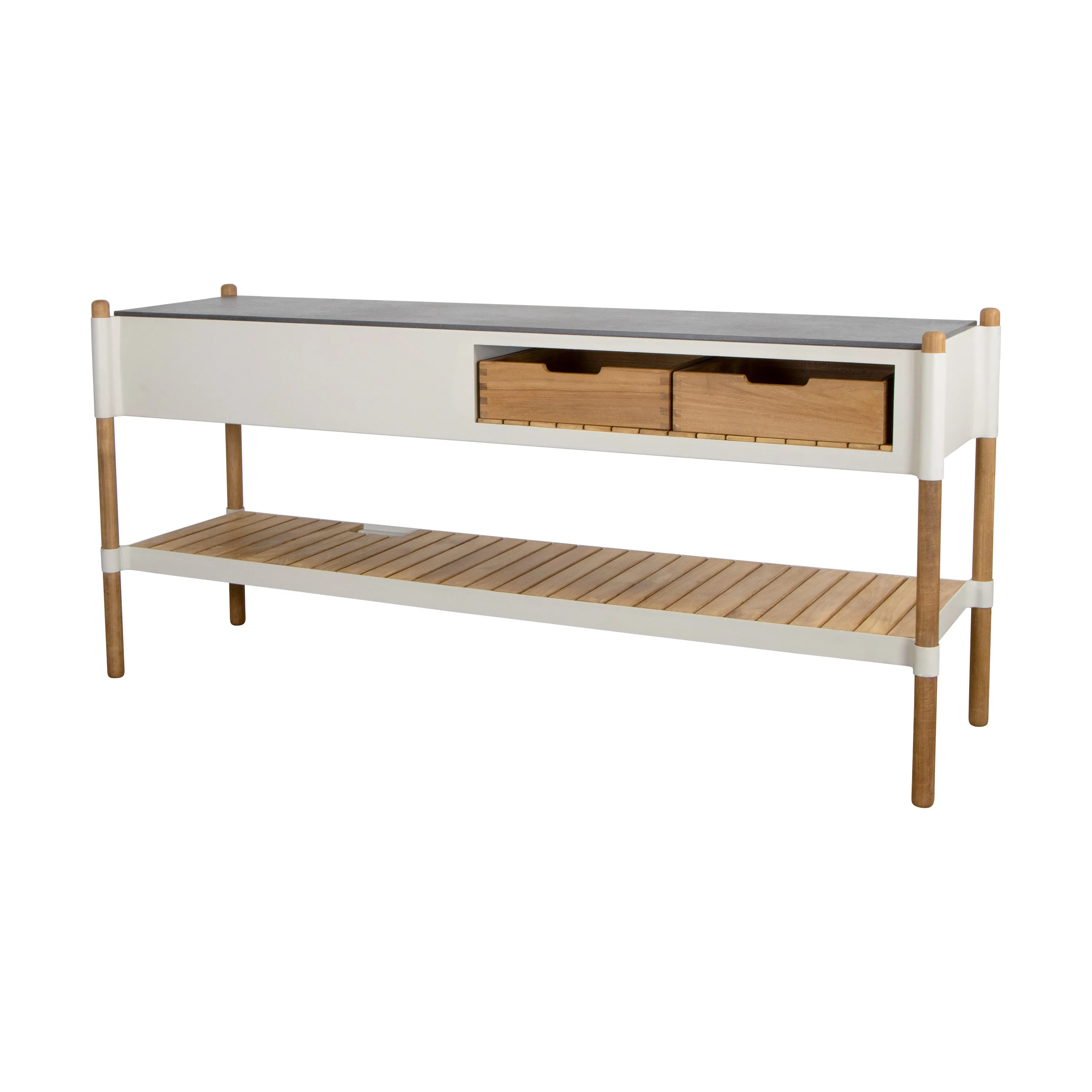 Sticks Outdoor Kitchen with Teak Shelf