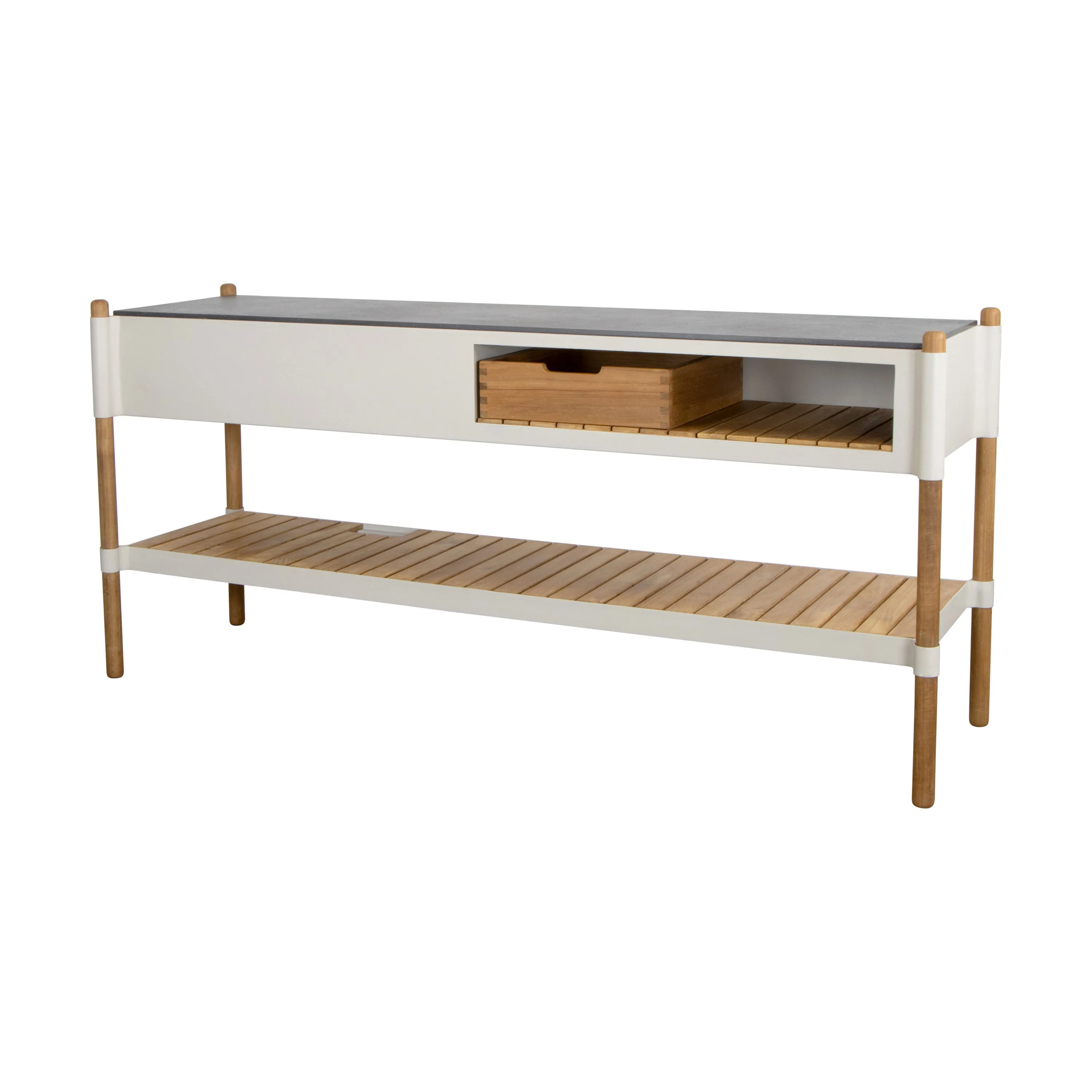 Sticks Outdoor Kitchen with Teak Shelf
