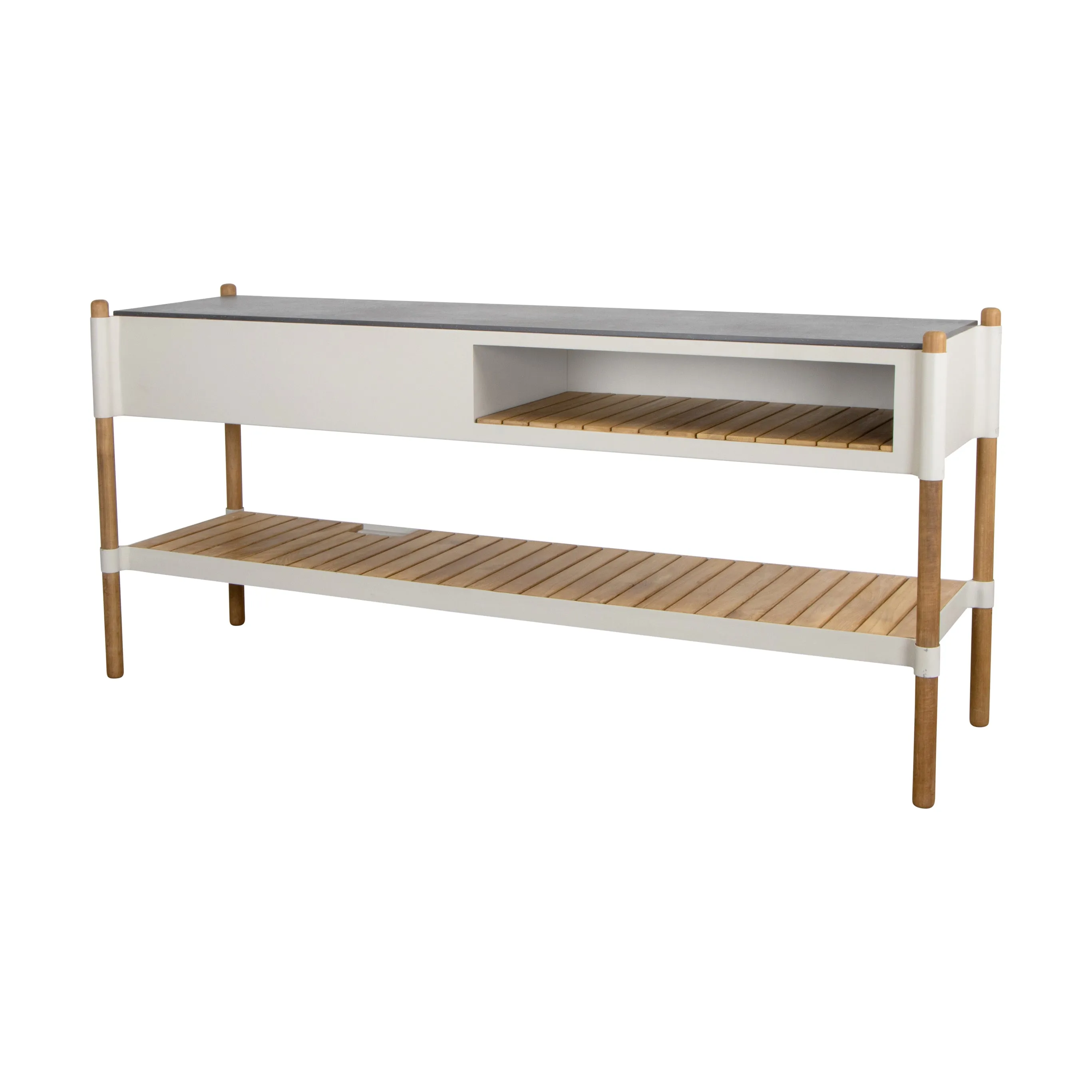Sticks Outdoor Kitchen with Teak Shelf