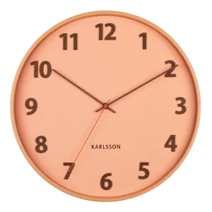Summertime Wall Clock – Soft Orange (40cm)