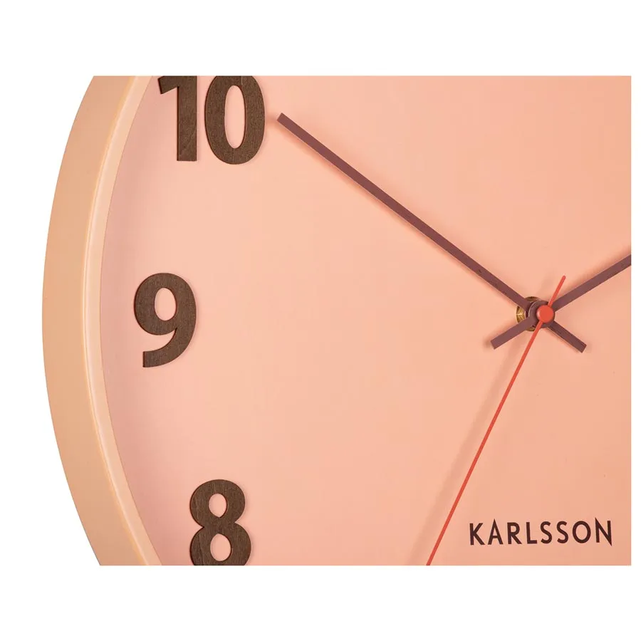 Summertime Wall Clock – Soft Orange (40cm)