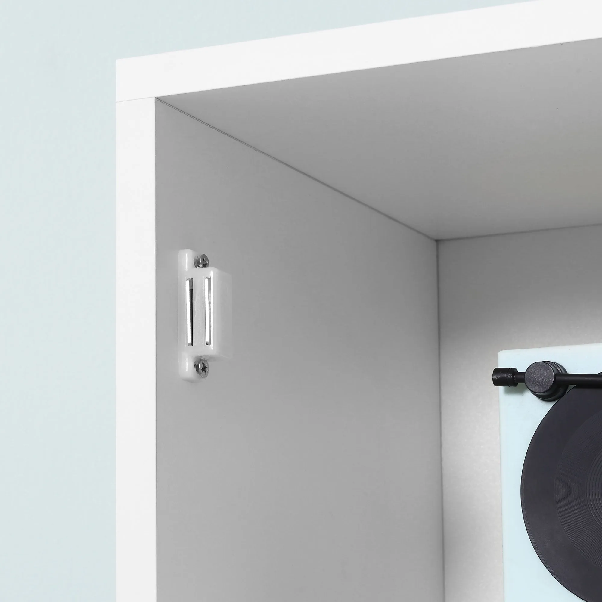 Tall Bathroom Storage Cabinet with Mirror, Freestanding Floor Cabinet Tallboy Unit with Adjustable Shelves, White