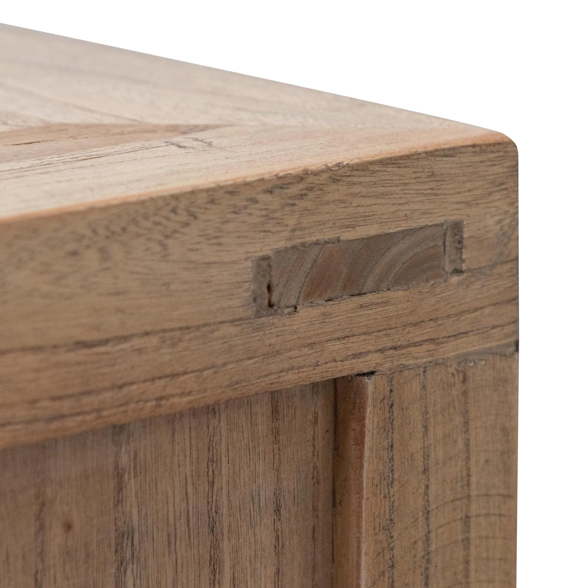 Tapia 2m TV Entertainment Unit - Natural with Rattan Doors