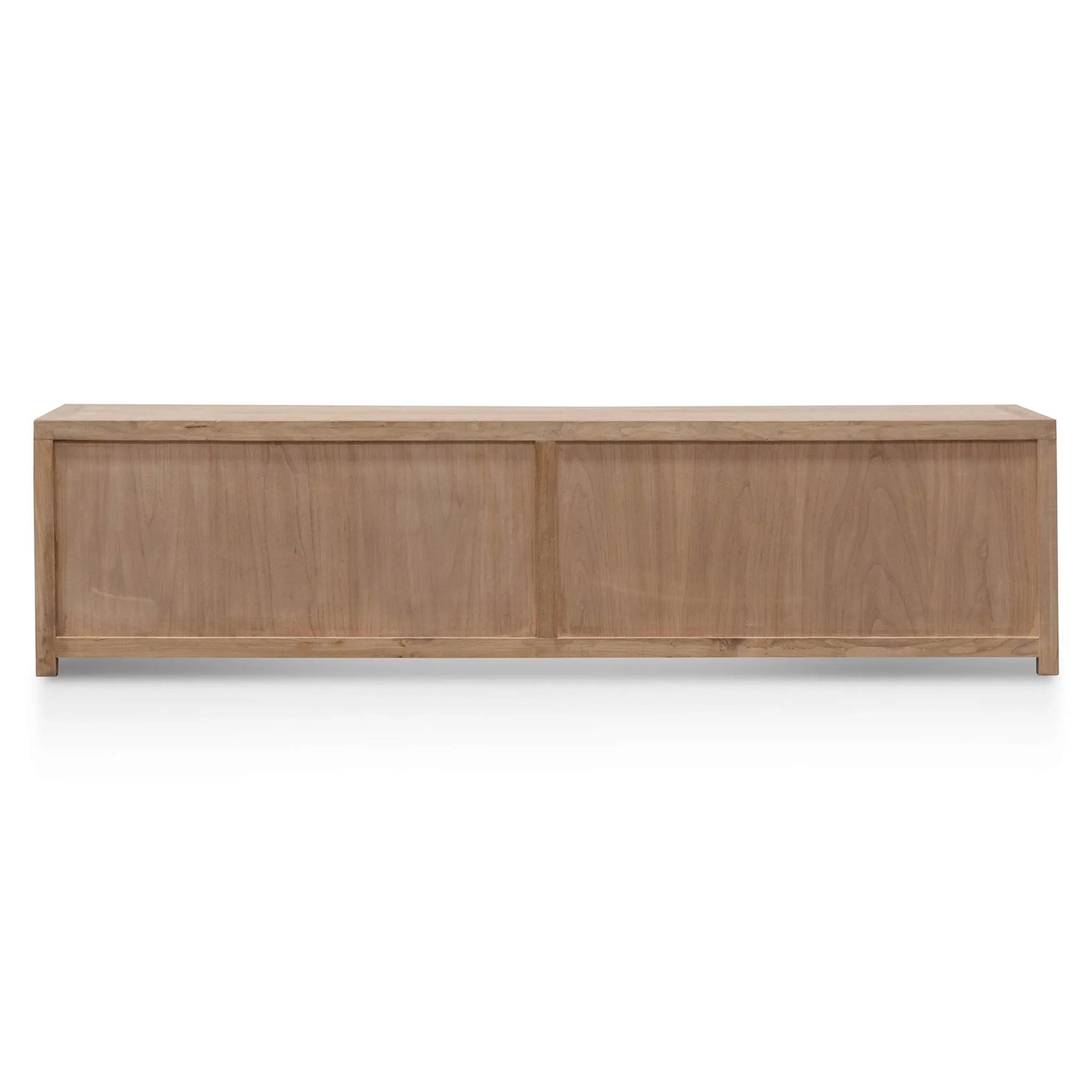 Tapia 2m TV Entertainment Unit - Natural with Rattan Doors
