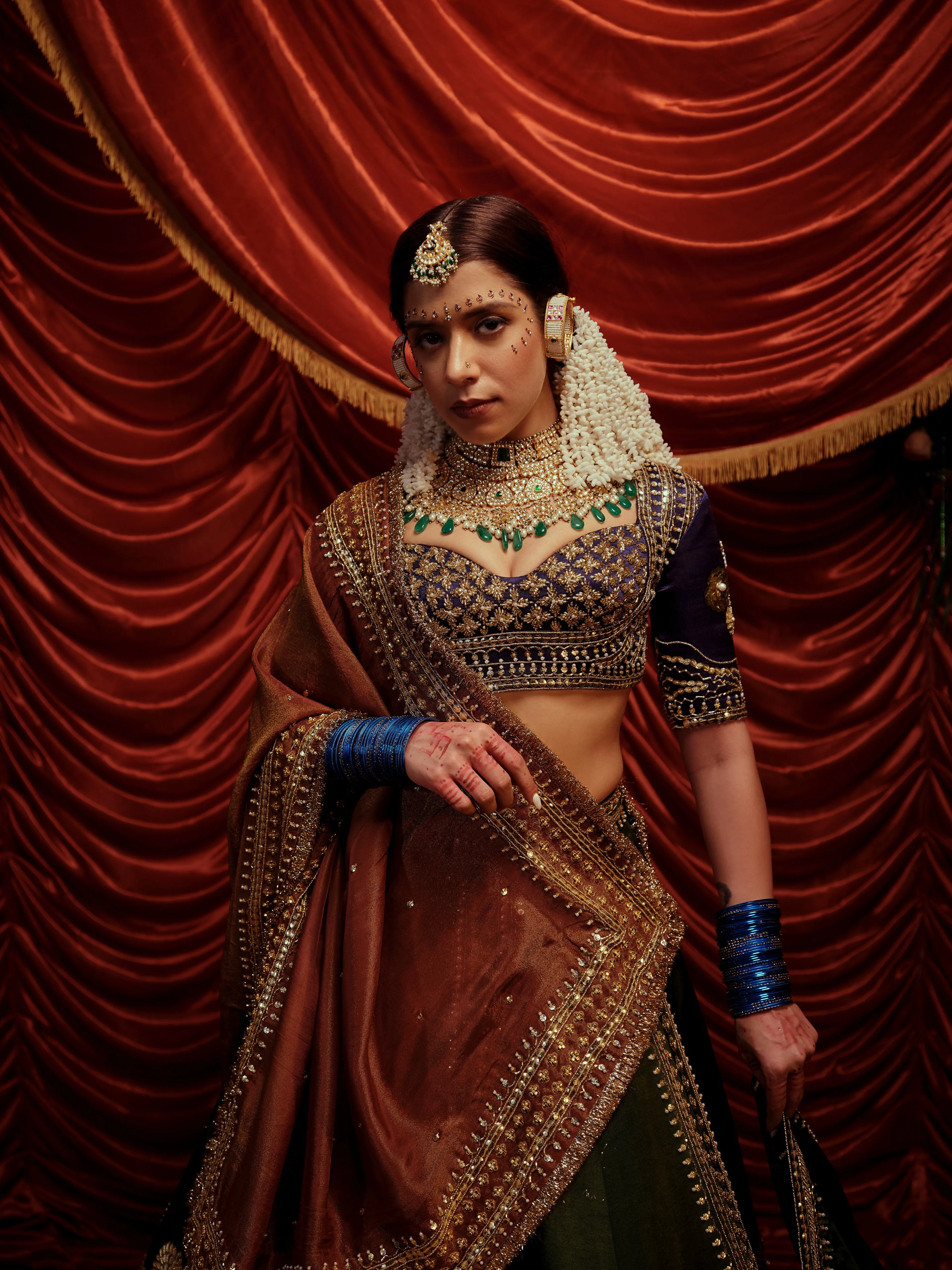 Unique 3 piece lehenga set