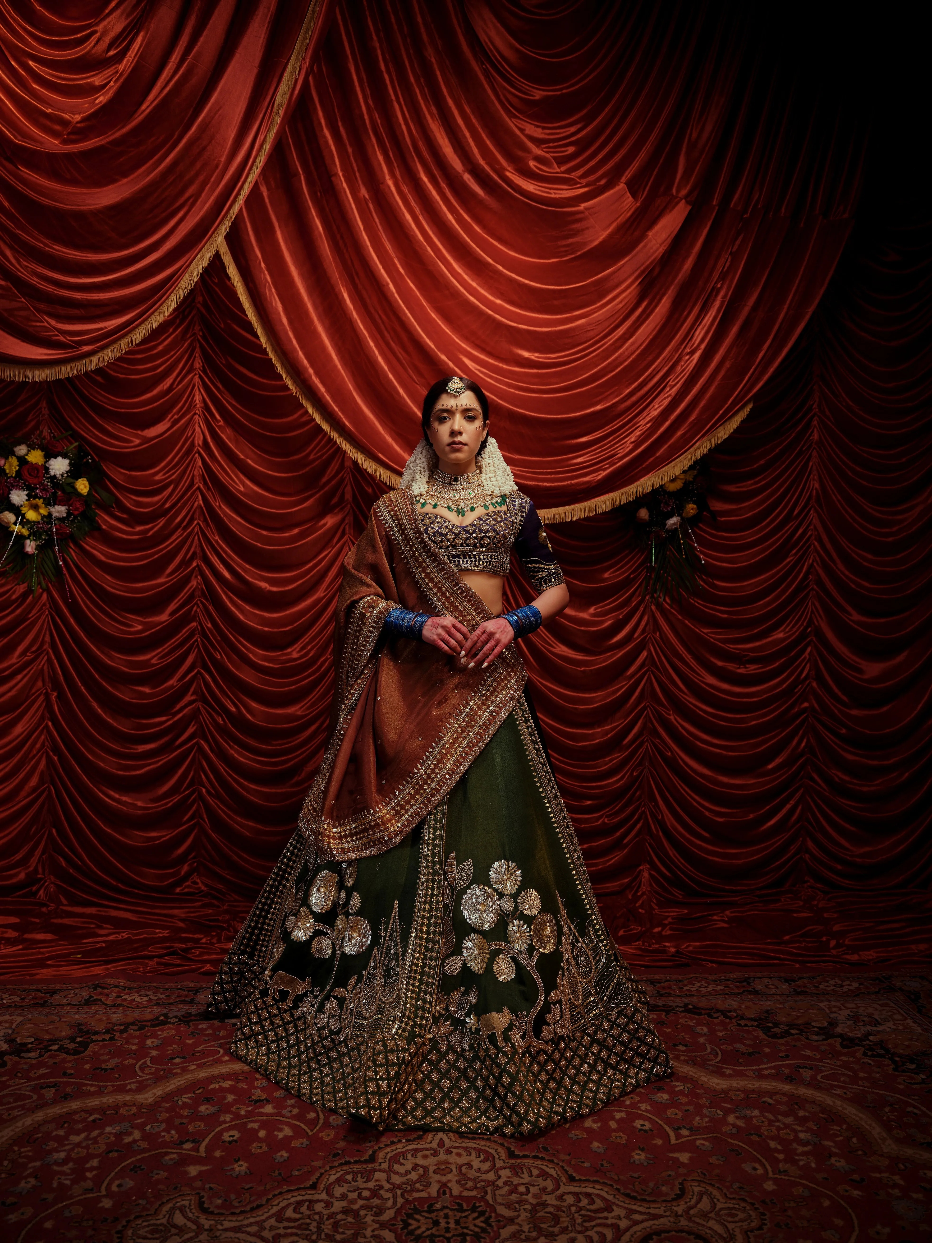 Unique 3 piece lehenga set