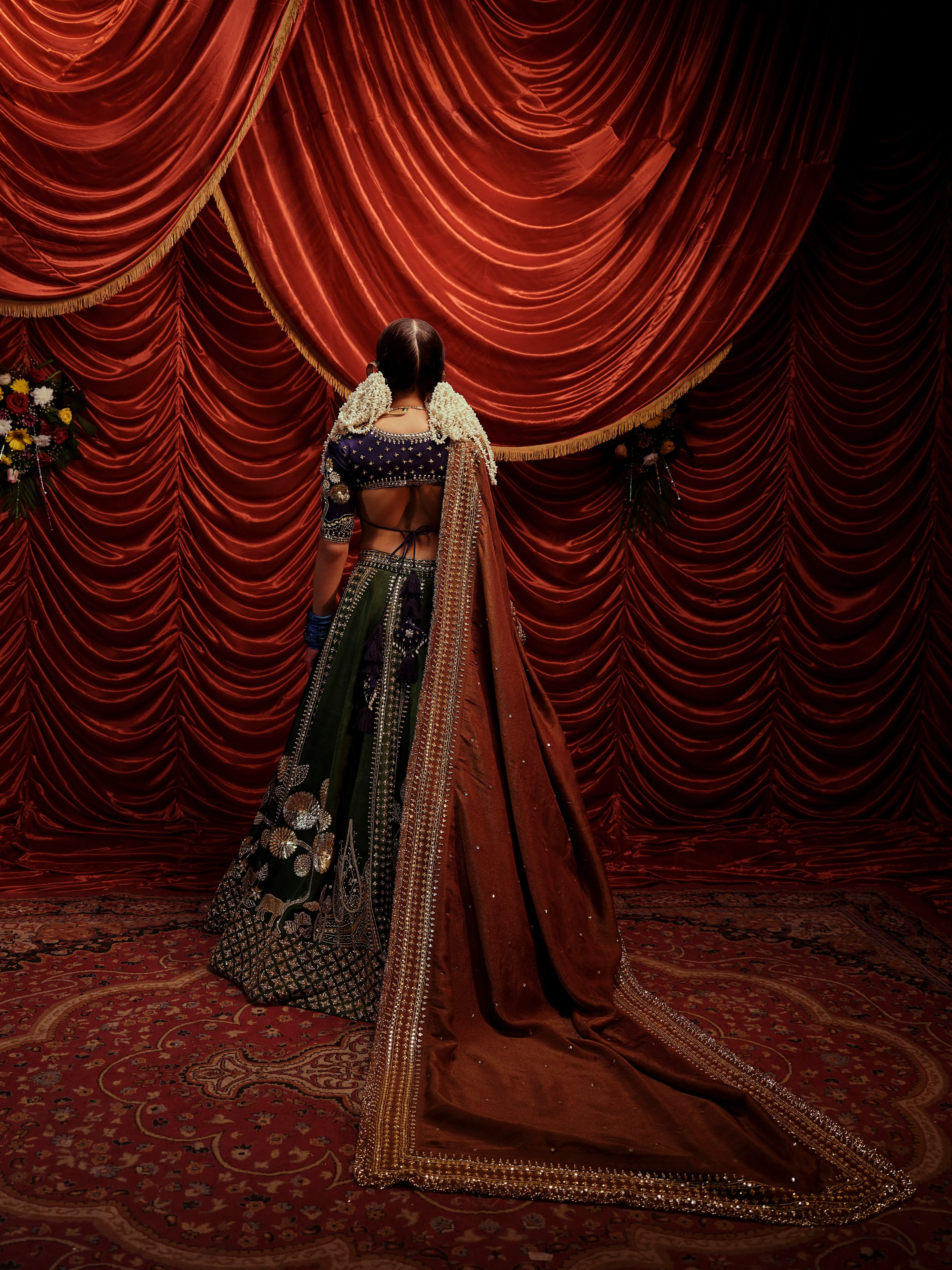 Unique 3 piece lehenga set