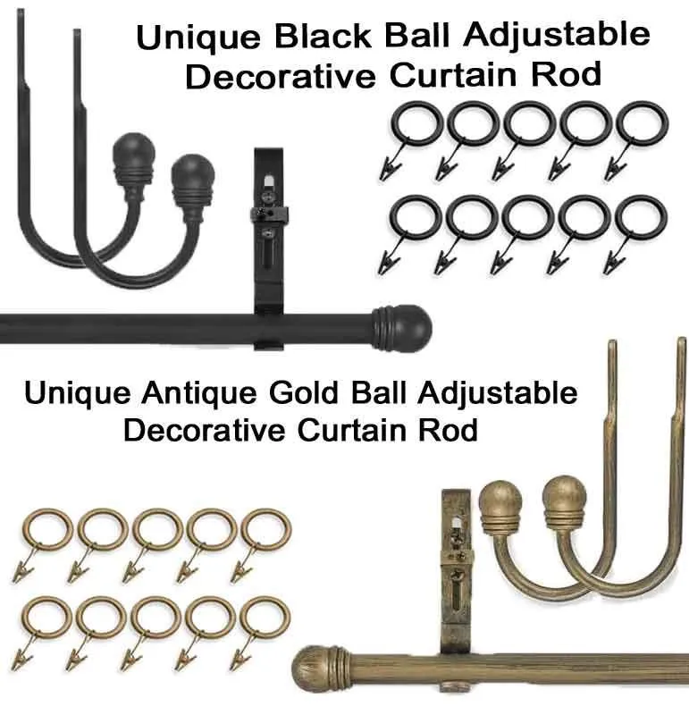 Unique Ball Decorative Curtain Rod