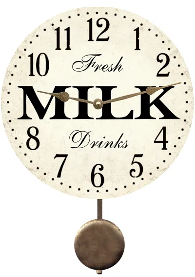 Unique Milk Clock - Perfect Kitchen Decor