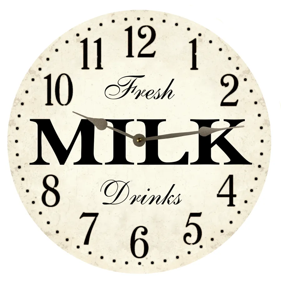 Unique Milk Clock - Perfect Kitchen Decor