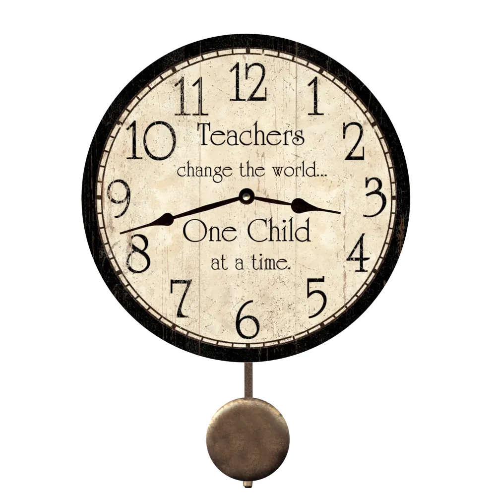 Unique Teacher Gift- Handmade Teacher Clock