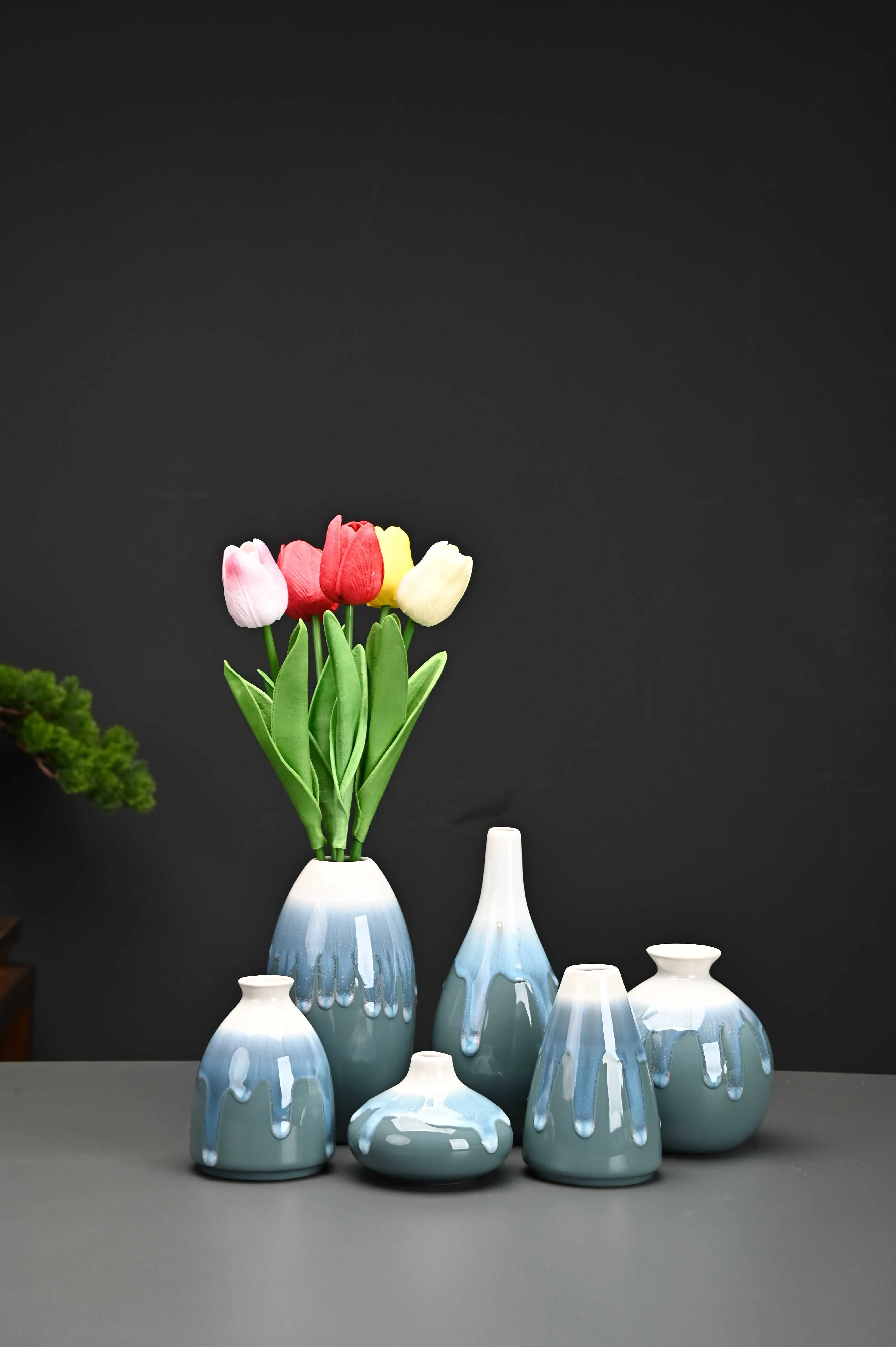 Unveil the Beauty of Tradition: Modern Celadon Vases for Your Home(SET OF 6）