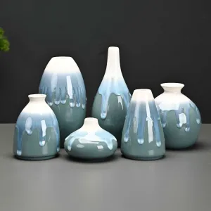 Unveil the Beauty of Tradition: Modern Celadon Vases for Your Home(SET OF 6）