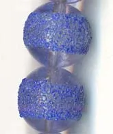 Vintage Rare German Glass Sugar Beads Cobalt Blue. 13mm. Pkg of 10. B11-BL-0492