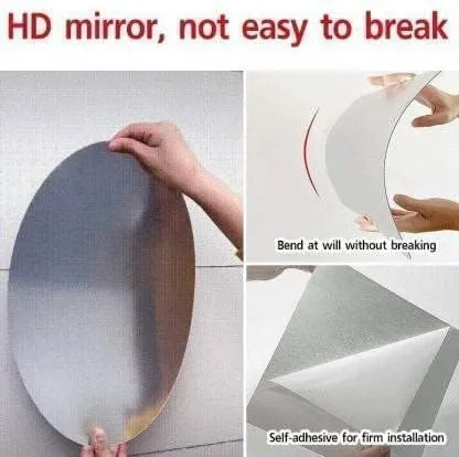 VJML Special Large Oval Wall Mirror, 30x45 cm, for Bathroom, Kitchen, Bedroom, Living Room 30 * 45 (Pack of 1)