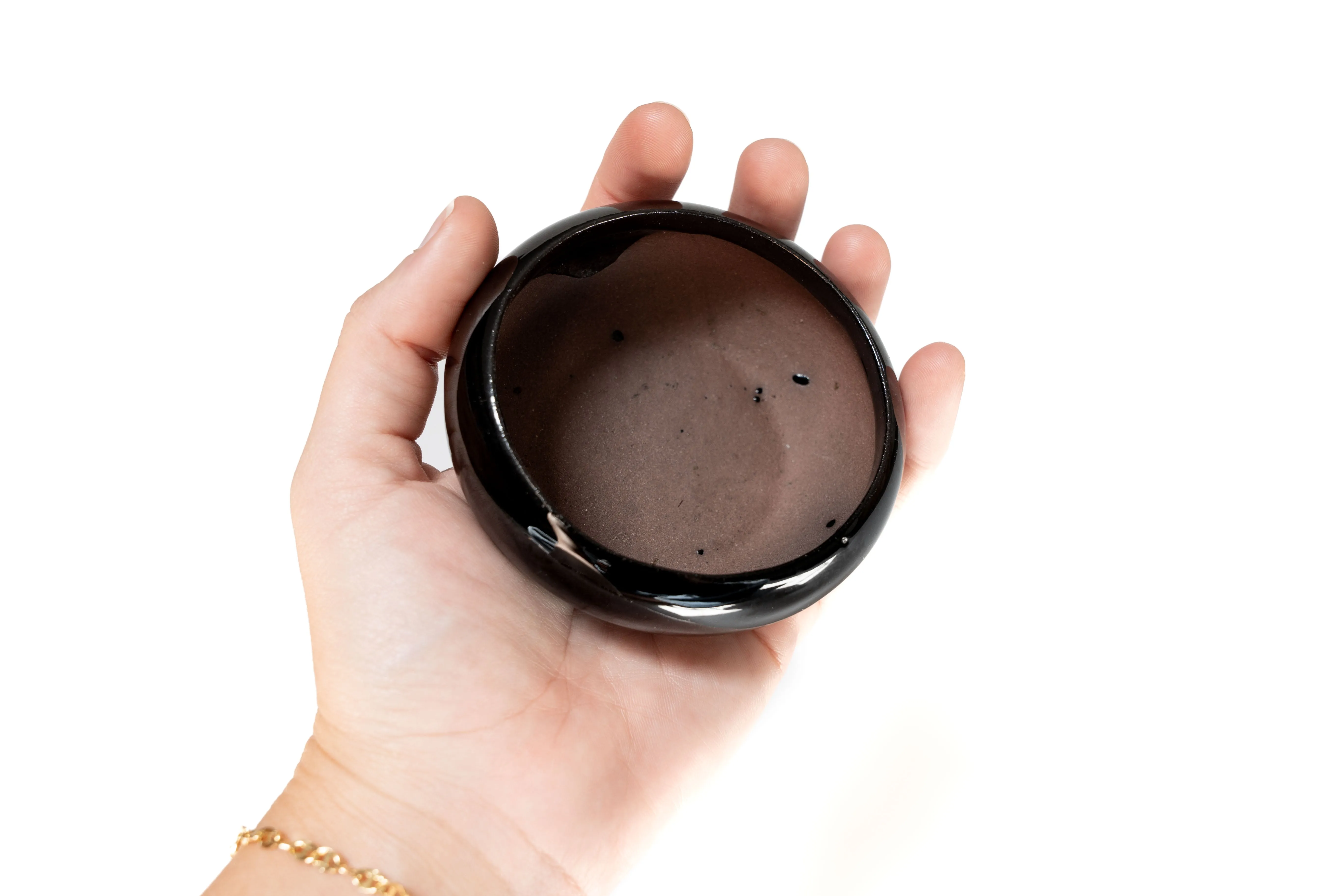 Wholesale - Fully Assembled Tillandsia Air Plant Dish Garden in Black Glazed Container