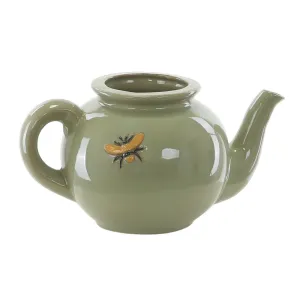 Woodlodge 15cm Green Teapot Wall Planter