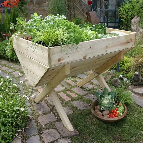 Zest 4 Leisure 1m Wooden Vegetable Bed