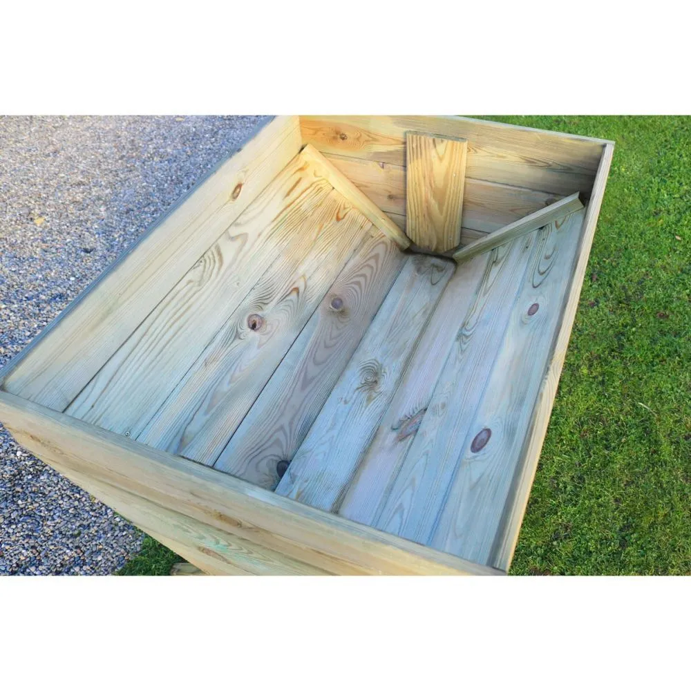 Zest 4 Leisure 1m Wooden Vegetable Bed