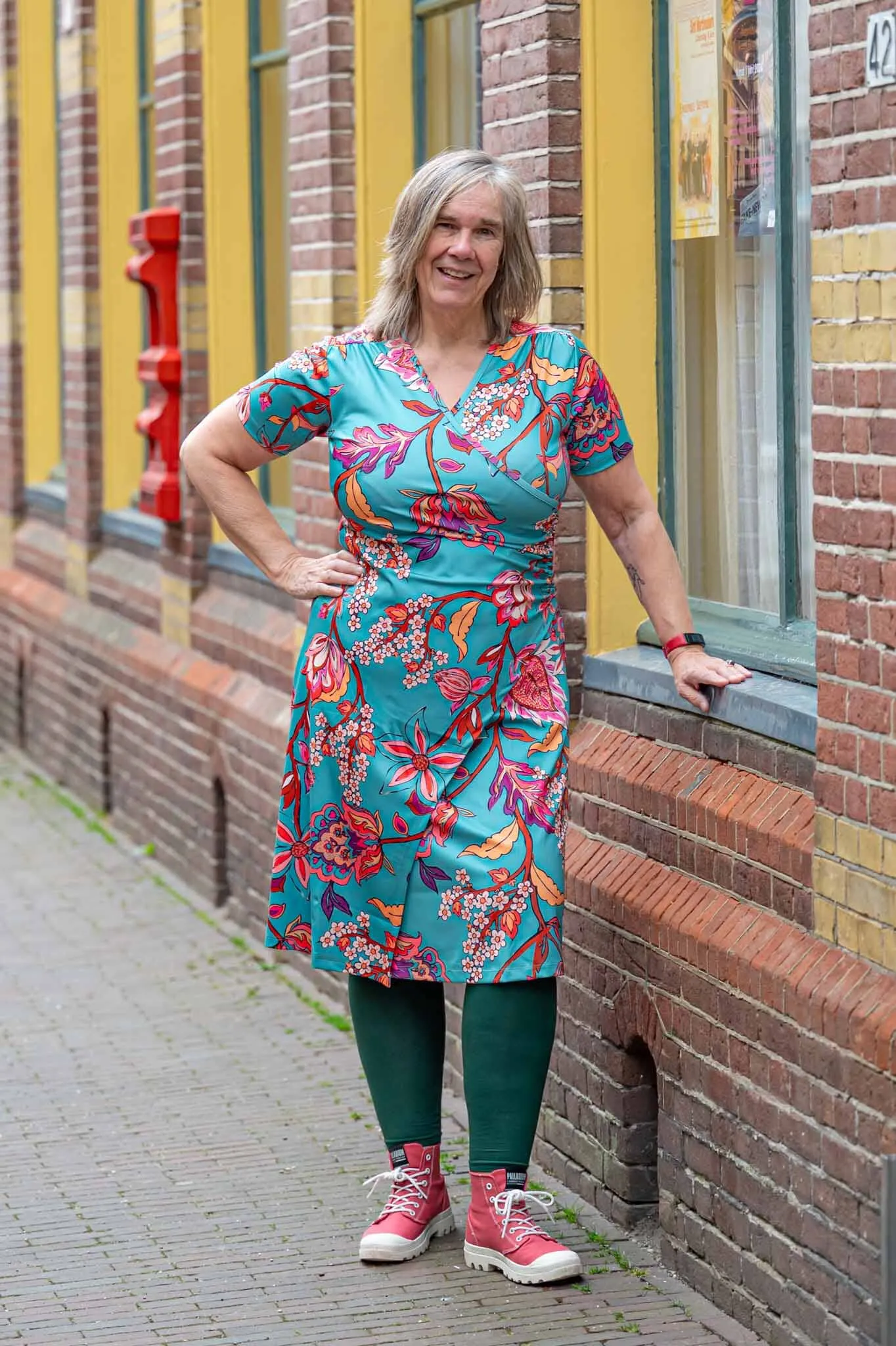 Zoe jurk -korte mouw- artistic kyoto