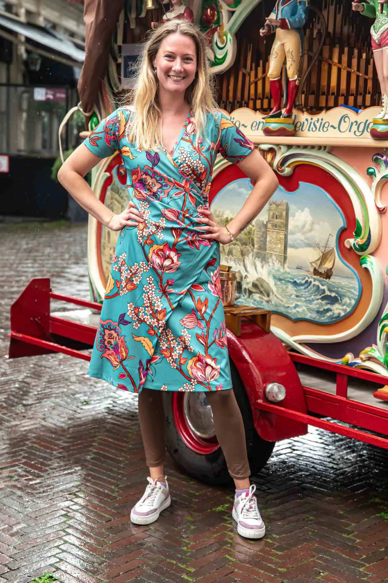 Zoe jurk -korte mouw- artistic kyoto